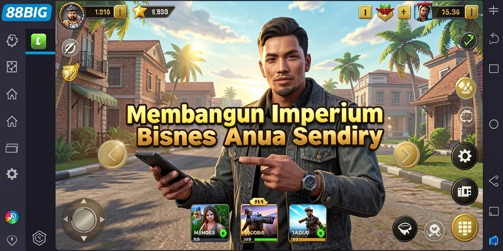 Tampilan gameplay Tycoon yang menarik dan interaktif di 88BIG.