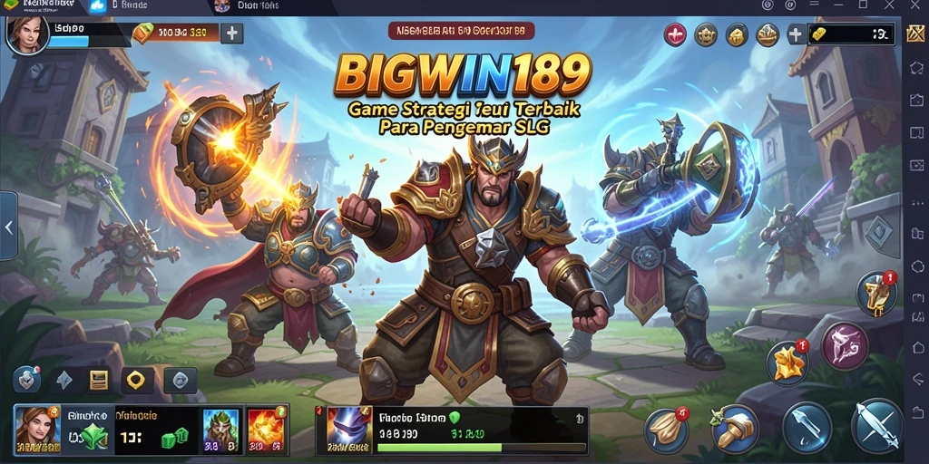 Layar permainan BIGWIN189 yang menampilkan strategi serangan yang mendebarkan.