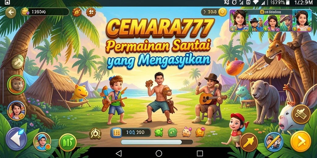 Tampilan gameplay CEMARA777 yang menarik dan penuh warna.