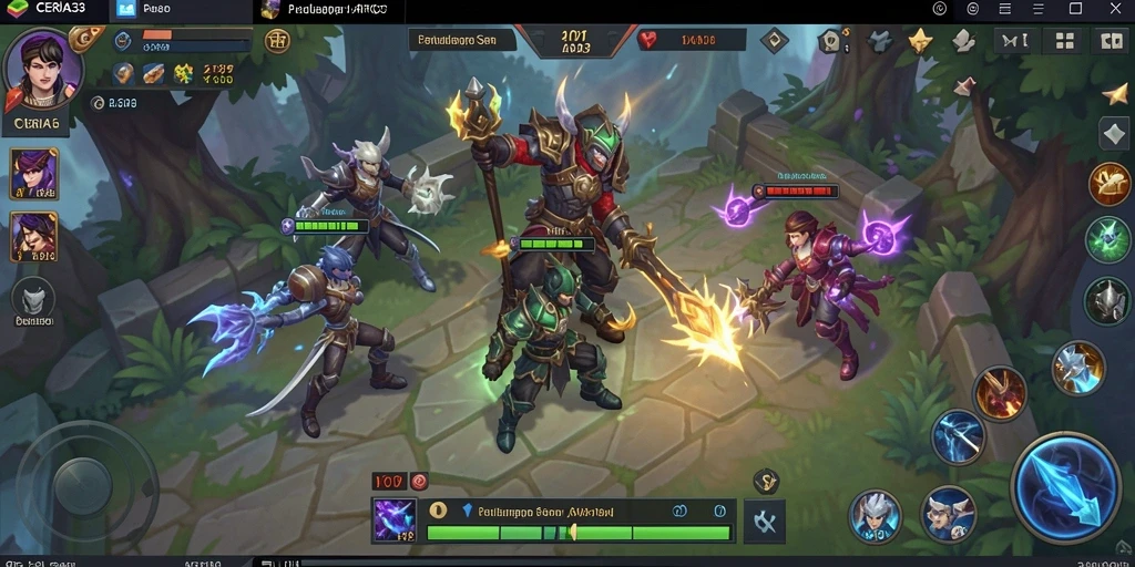 Tampilan gameplay CERIA33 yang seru dan menegangkan.