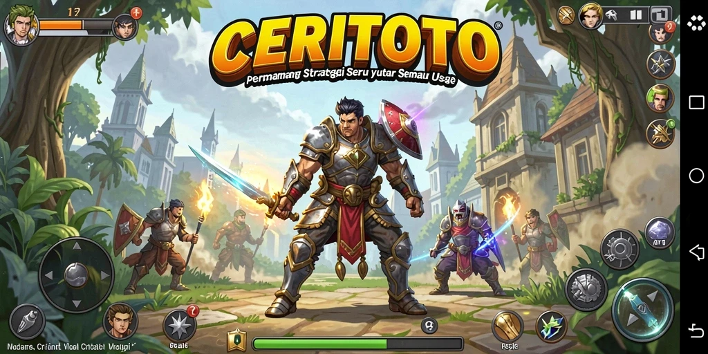 Tampilan gameplay CERITOTO yang menarik dengan strategi seru.