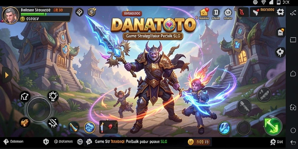 Tampilan gameplay strategis yang mendebarkan di DANATOTO.