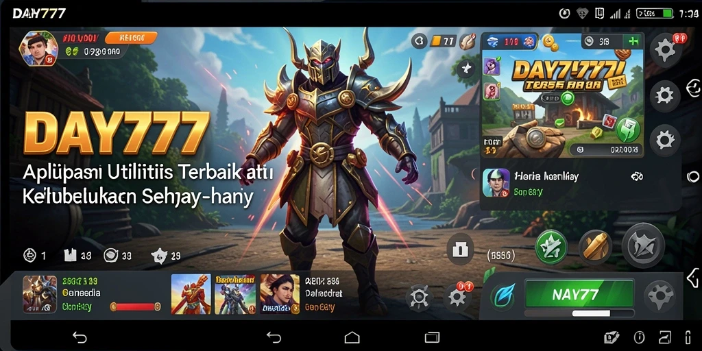 Screenshot utama DAY777 menampilkan antarmuka pengguna aplikasi Utility.