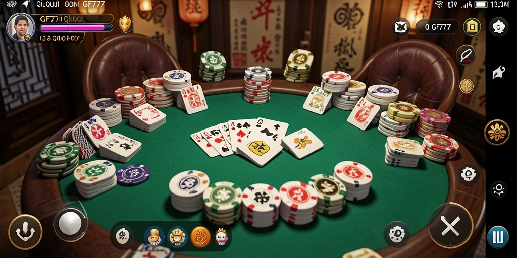 Gameplay QiuQiu yang kompetitif dan mengasyikkan.
