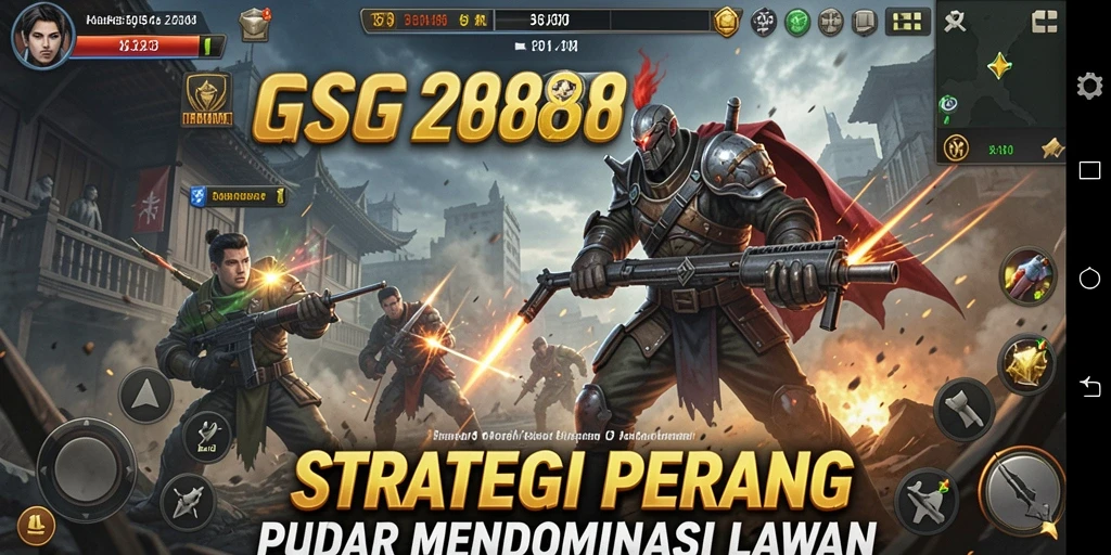 Tampilan gameplay GG288 dengan strategi pertempuran yang mendebarkan.