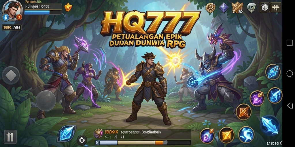 Tampilan gameplay RPG yang menegangkan dan dinamis.
