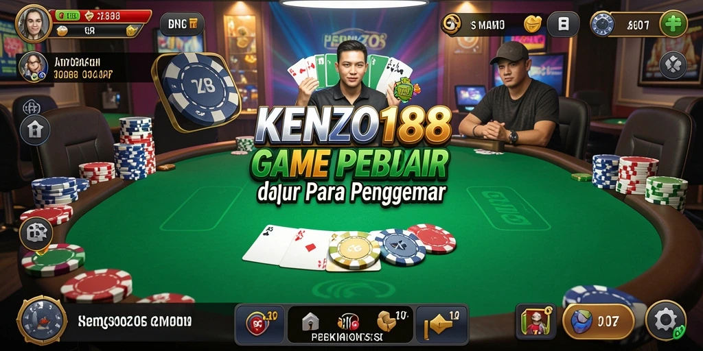 Gameplay seru dan mendebarkan dari KENZO188 Poker.