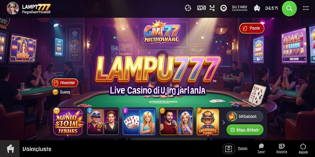 Tampilan gameplay Live Casino yang menarik dan mendalam dari LAMPU777.