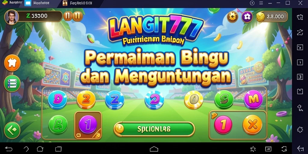 Screenshot gameplay LANGIT777 dengan suasana bingo yang menyenangkan.