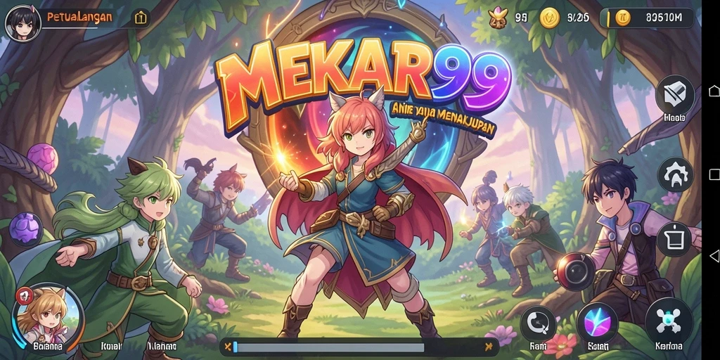 Gameplay seru di dunia anime yang penuh warna.