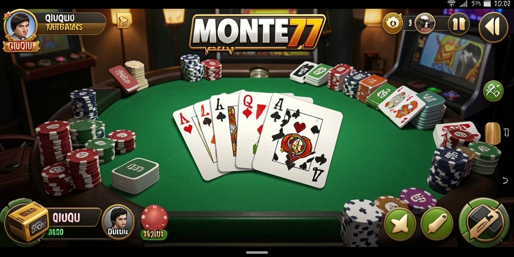 Gameplay seru QiuQiu di MONTE77 yang penuh strategi.