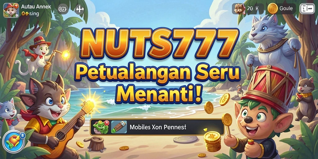 Tampilan gameplay seru dan menantang di NUTS777.