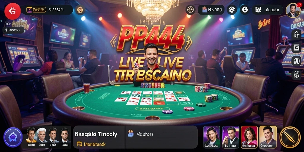 Tampilan gameplay Live Casino yang seru di PP444.