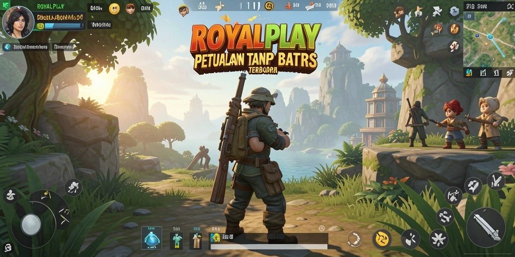 Tampilan menarik gameplay Open World ROYALPLAY yang mengasyikkan.