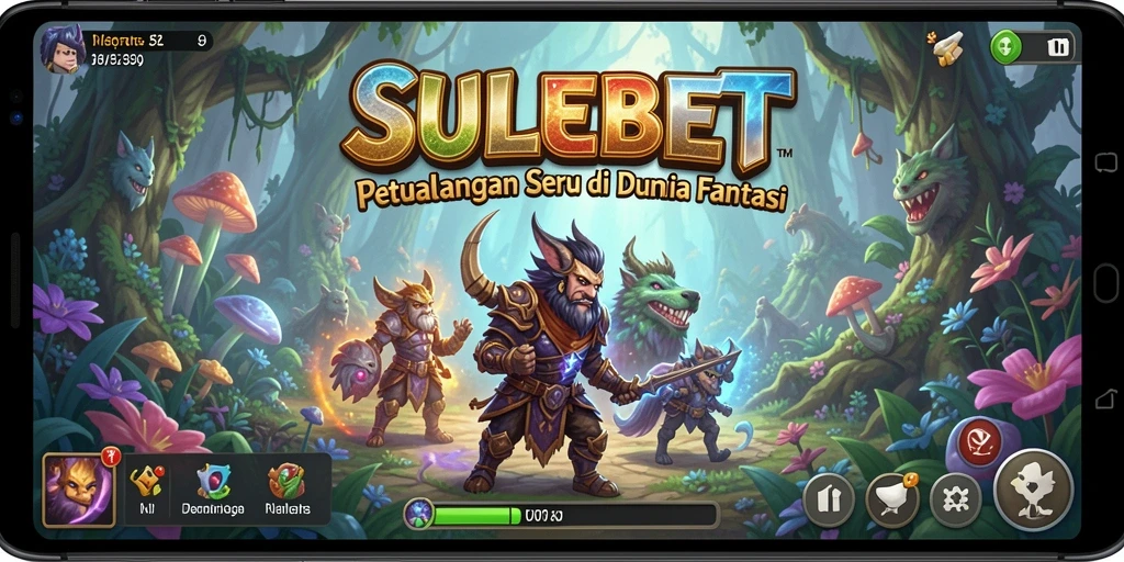 Screenshot gameplay SULEBET menunjukkan petualangan seru di dunia fantastis.