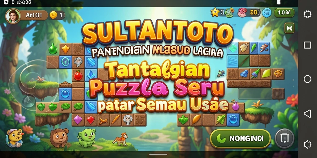 Screenshot gameplay SULTANTOTO menampilkan puzzle menantang dan menarik.