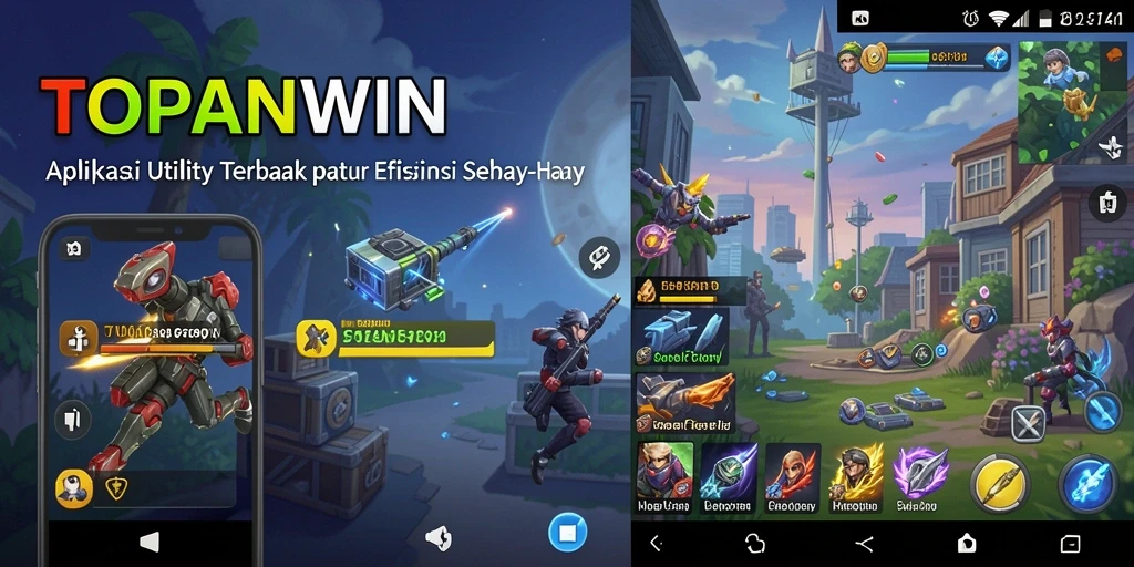 Screenshot utama TOPANWIN menunjukkan antarmuka pengguna yang bersih dan fungsional.