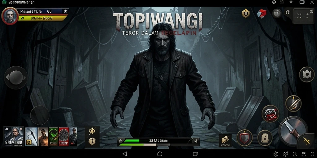 Tangkapan layar dari gameplay menegangkan di TOPIWANGI.