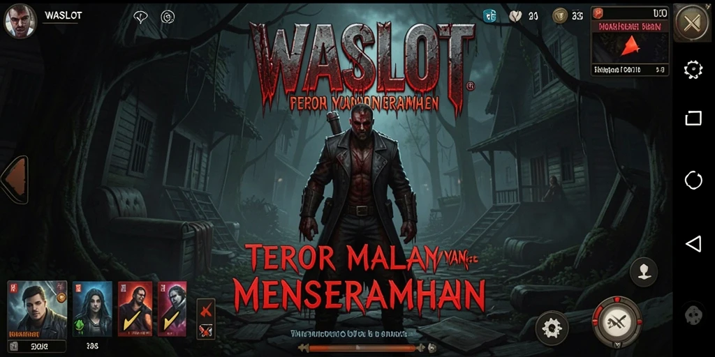 Screenshot utama menampilkan pengalaman gameplay menyeramkan WASLOT.