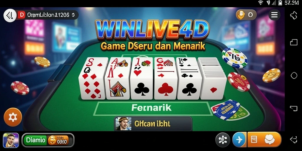 Screenshot gameplay dari WINLIVE4D yang menarik dan seru.